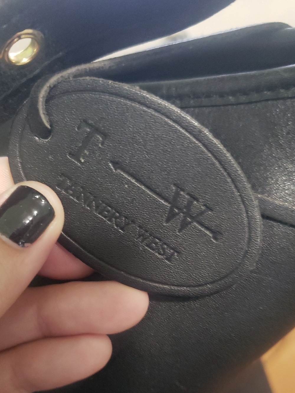 Vintage 90s Wilson Black Leather Legacy Bleeker Bucket Crossbody Bag - Picture 8 of 9